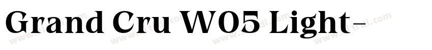 Grand Cru W05 Light字体转换